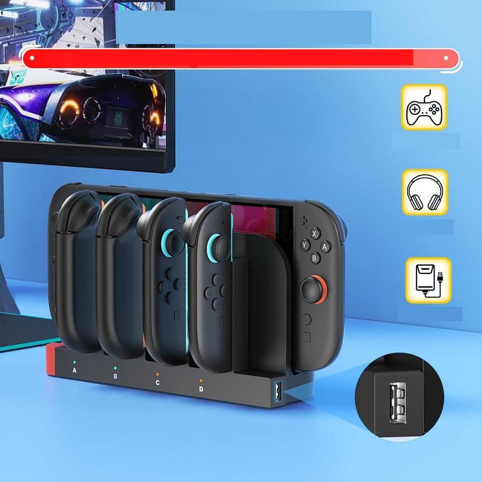 Transnovo Stacja ładująca do Nintendo Switch 2