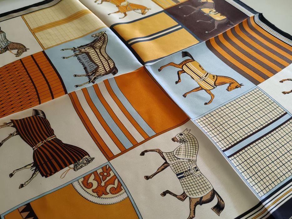 Apaszka jedwabna chusta 100% jedwab