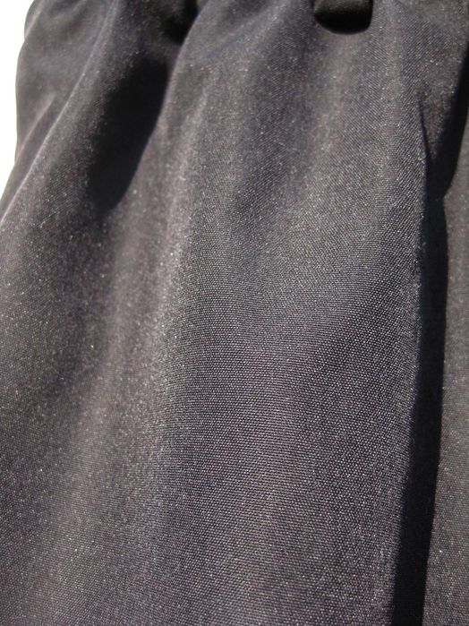 Стильные модные чёрные брюки на резинке высокая талия S M