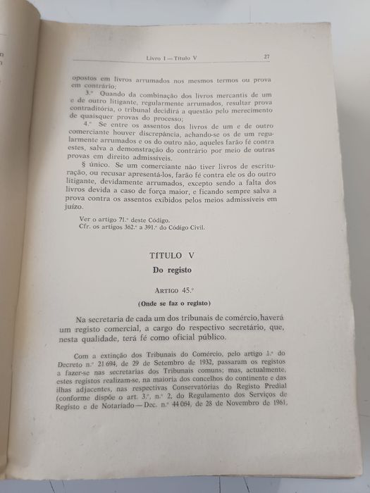 Código comercial português 1970