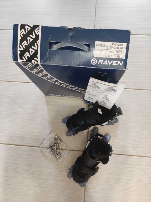 Wrotki/łyżwowrotki Raven r.29-32