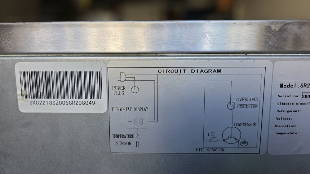 Szafa chłodnicza 130L Szron SR20S sprawna - możliwy dowóz za dopłatą