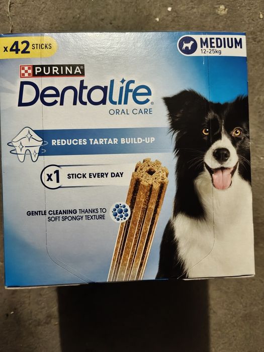 Dentalife Medium 12-25 kg przysmaki na zęby dla psa 42 sztuki