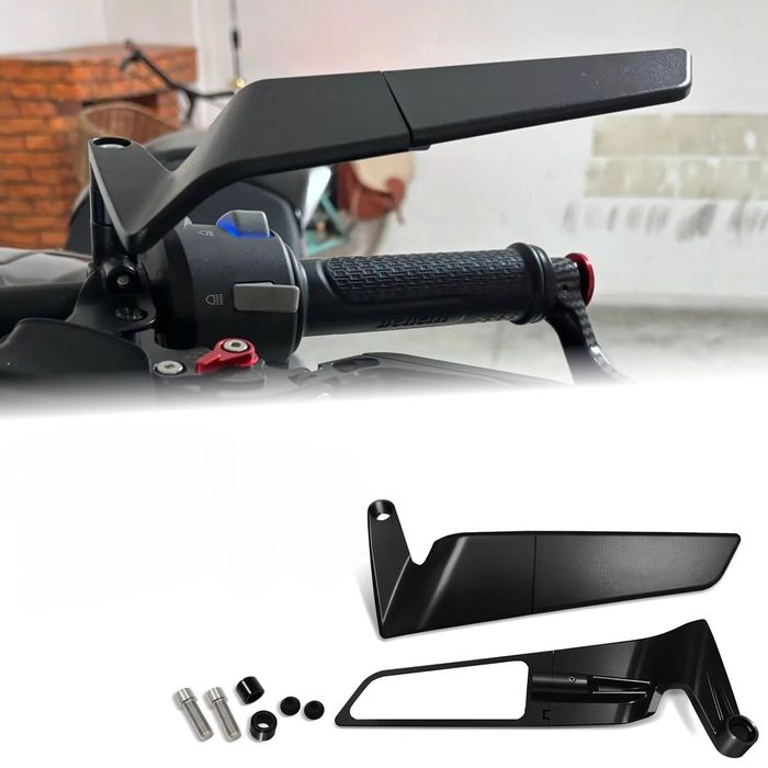 Зеркала с поворотниками складные на мотоцикл Kawasaki Yamaha Kawasaki