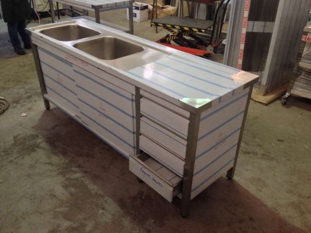 Material inox restauração bancada armário várias medidas Novo