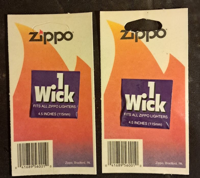 Zippo, pavio para isqueiro, Lote de 2.