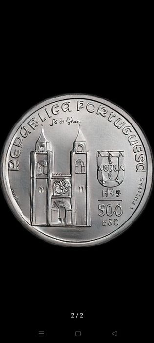 Moeda 500 Escudos, 800 Aniversário - Nascimento de Santo Agostinho