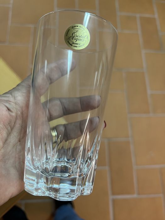 Vendo 1 Conjunto de 6 Copos Cristal D'Arques de 38cl Cheverny  Copos Talhados