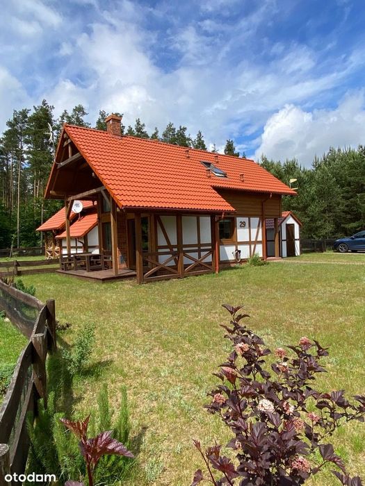 Całoroczny dom nad Jeziorem Gwiazdy (Ostoja Bukowo, Borowy Młyn)