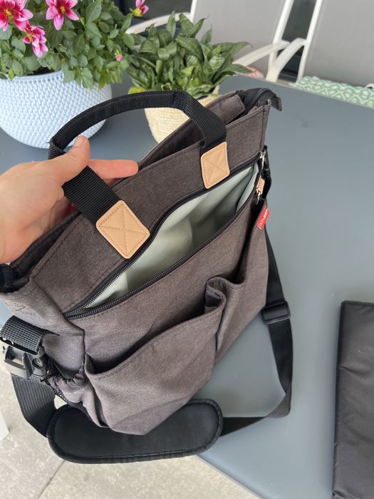 SKIP HOP Duo Signature torba do wózka Soft Slate szara