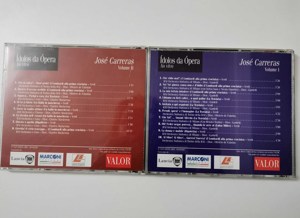 2 CDS - Ídolos da Ópera - José Carreras