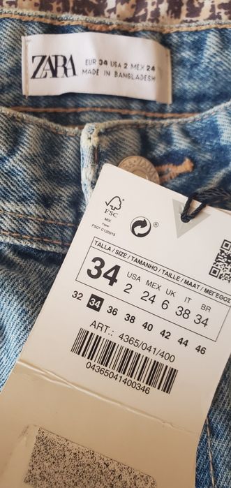 Джинси ZARA жіночі 34 розмір