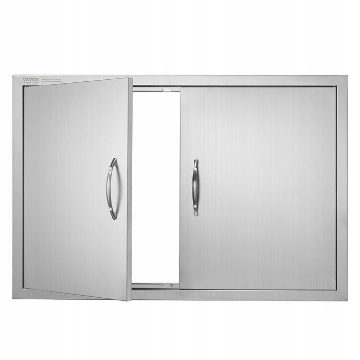 Drzwi dostępowe do grilla VEVOR 889X610 mm podwójne stal nierdzewna