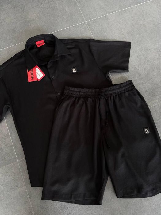 Чоловічий костюм з льону hugo boss