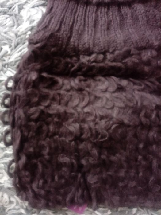 Nowy komin kołnierz tzw.fałszywy golf brązowy