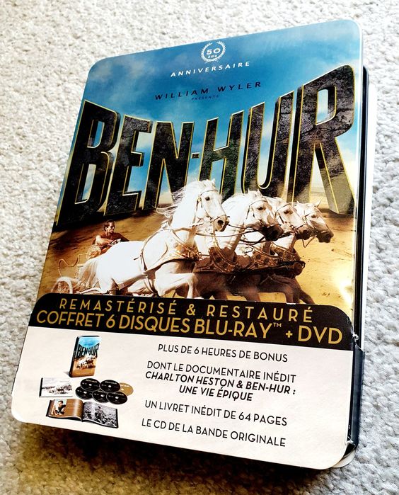 Ben-Hur 3bluray + 2dvd + 1cd music audio