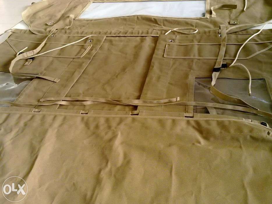 Capota de lona para land rover série 88 ou 109