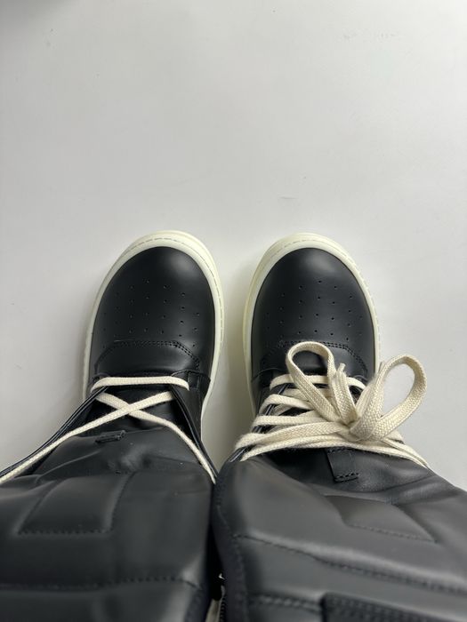 Rick Owens Geobasket Ramones jumbo laces чорні кеди opium archive 43