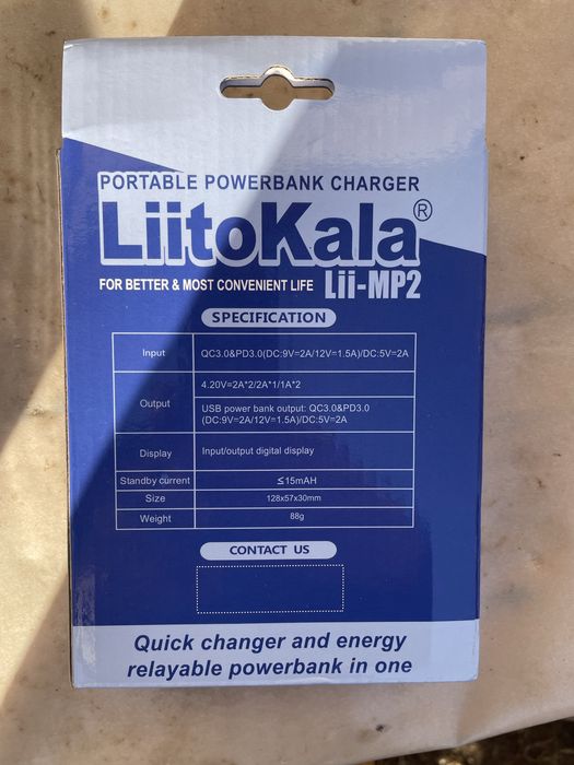 Зарядний пристрій Павербанк LiitoKala Lii-MP2