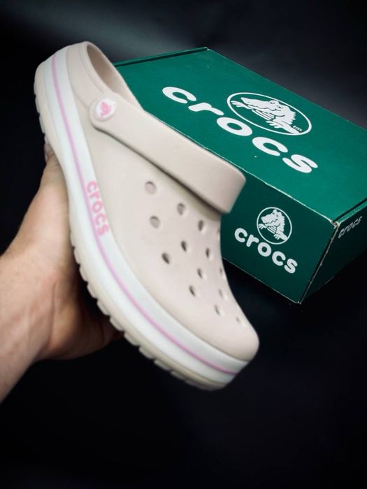 Crocs Крокс кроксы Новинка  Хит этого лета ! Женские стильные кроксы !! Crocs Bayaband женские ! Топ качество ! Шлепанцы женские ! Кроксы повседневные