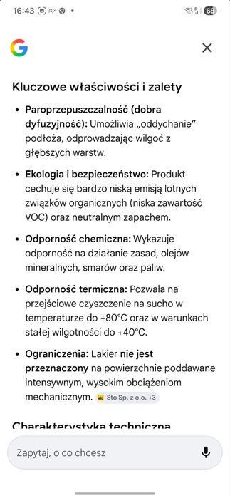 Lakier epoksydowy
