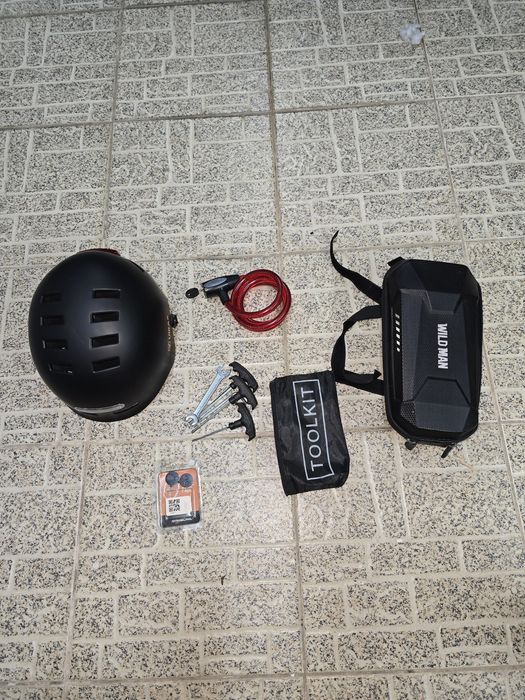 Bolsa, Capacete, Cadeado, Kit Ferramenta
