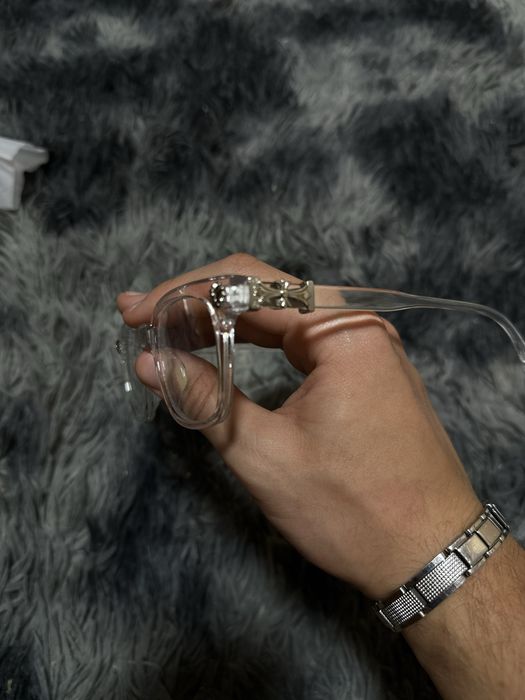 Nowe przezroczyste lub czarne okulary chrome hearts nowe Okazja Top Jakość caly czas dostepne