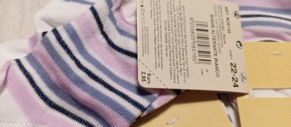 Skarpetki 22/24 dziewczynka