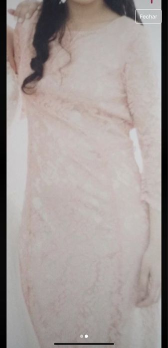 Vestido cerimonia todo em renda