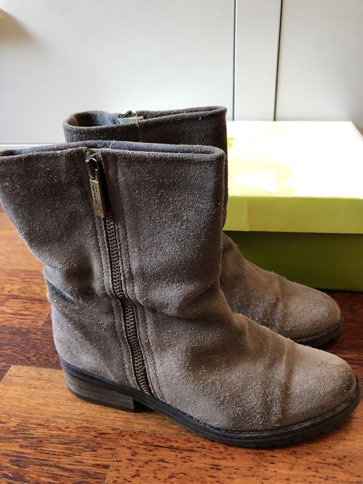 Botas camurça/ nobuck cinza 35