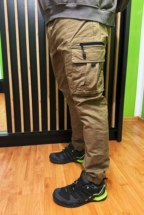 Spodnie bojówki taktyczne XXL - 100 % bawełna nowe