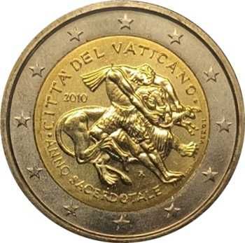 Vaticano Moeda 2€ "Anno Sacerdotale 2010"