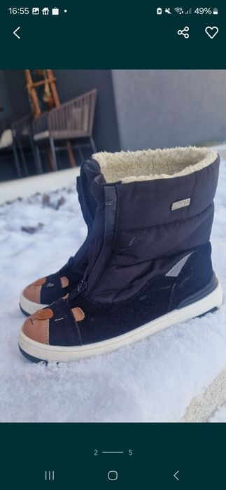 Śniegowce kozaczki 31 czarne misie wodoodporne Bartek