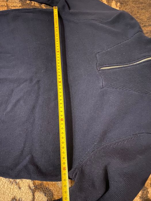 Sweter granatowy z suwakiem S, nowy z metką