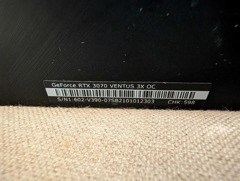 Відеокарта MSI GeForce RTX 3070 3X 8G