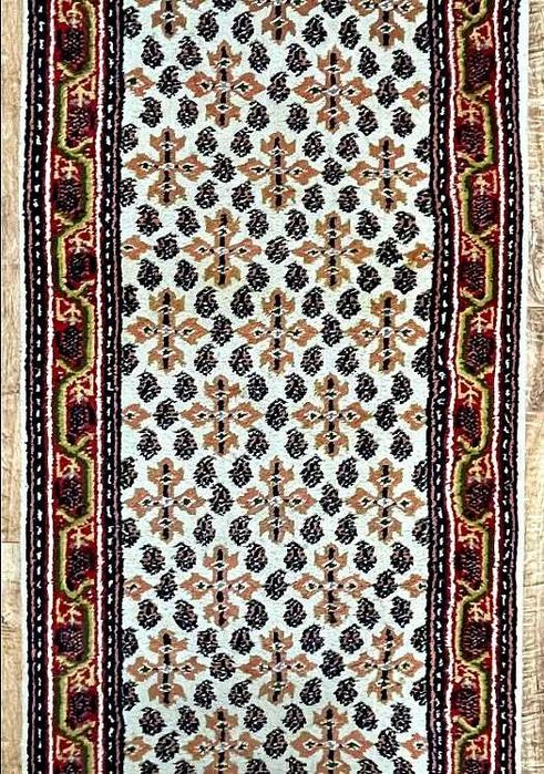 Carpete Persa GHOUM, elaborada à mão, Lã sobre Algodão, 273cm x 75cm