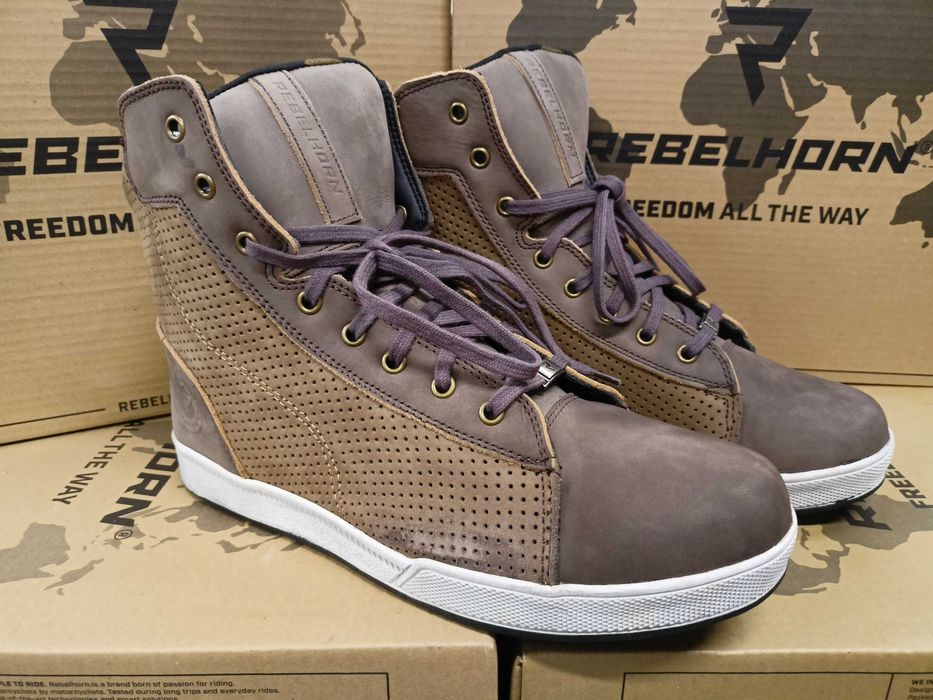 Buty motocyklowe REBELHORN Tramp 43,44 miejskie wentylowane brązowe