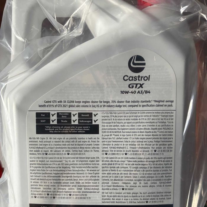 Óleo Motor - Embalagem fechada