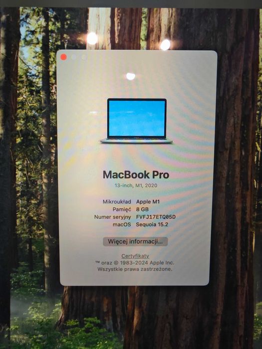 Apple MacBook Pro 13 A2338 M1 8GB 256GB 2020r Silver