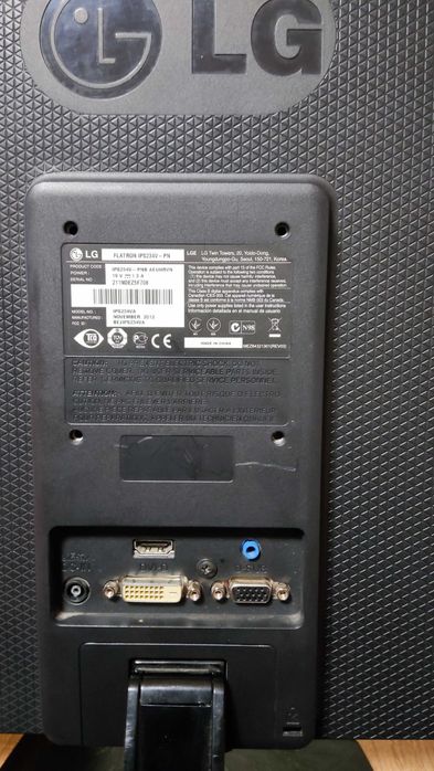 Якісний IPS Монітор 23" LG IPS234V ( HDMI+DVI+VGA) Full HD 1920x1080