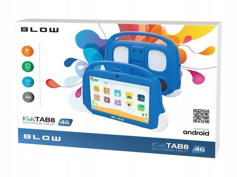 Tablet edukacyjny dla dzieci 8' 4G 4/64GB +etui BLOW KidsTAB8 niebiesk