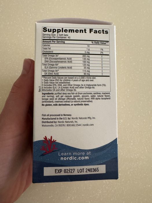 Nordic Naturals complete omega junior 90 soft gels