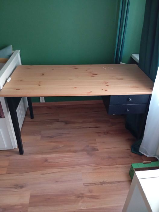 Biurko Ikea duże sosnowe  140x70