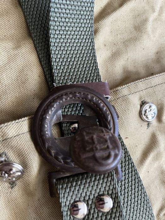 Mundurek koszula harcerski pas z lat 70-80 PRL