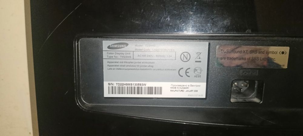 продам телевізор samsung T220HD