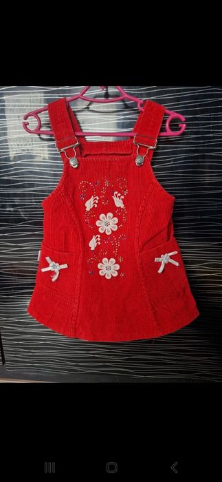 Sukieneczka na szelki 9-12 miesięcy