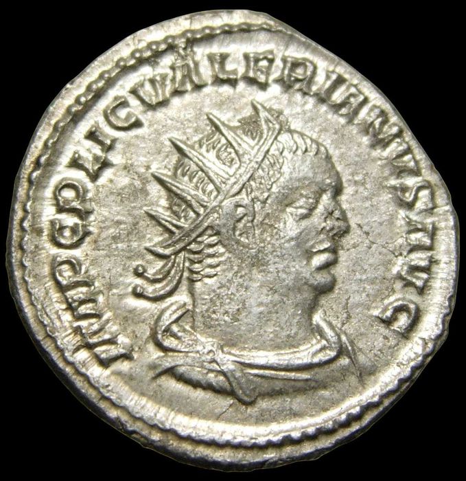 Moeda Romana - Antoniniano de prata de Valeriano I 253-260 d.C. *BELA*
