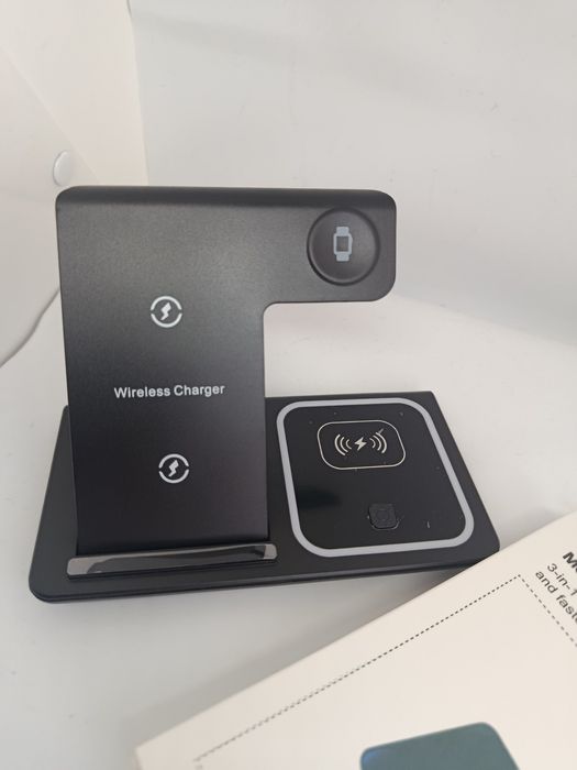 Бездротова док-станція 3 в 1 для заряджання iPhone Apple watch Airpods