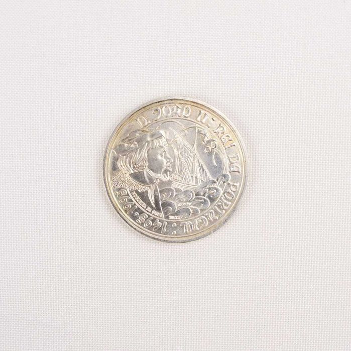 Moeda comemorativa em prata de 1000 Escudos D. João II