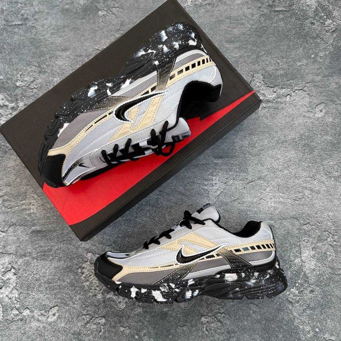 Nike Initiator Custom Beige Black (36-45) Найк кастом бежеві із чорним